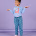 T-shirt con motivi fantasia con glitter