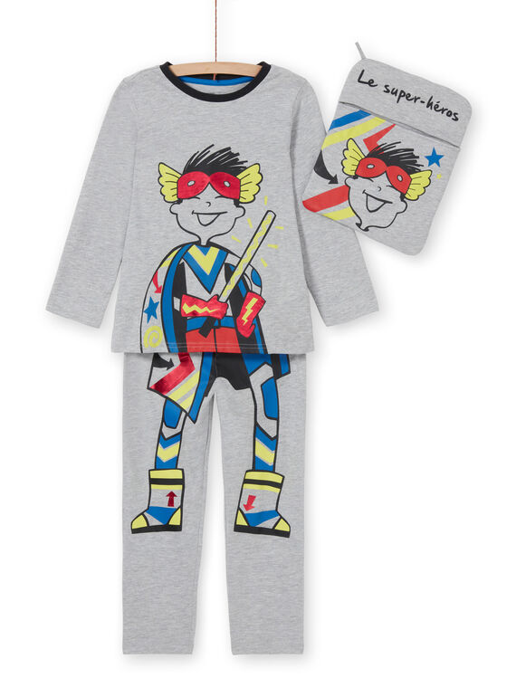Completo pigiama t-shirt e leggings grigio bambino LEGOPYJMAN2 / 21SH12S2PYGJ922