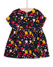 Abito in velluto liscio con stampa a fiori PIMUROB1 / 22WG09R1ROBC243
