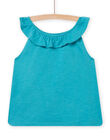 Canottiera blu celadon bambina NAJODEB4 / 22S901C5DEB204