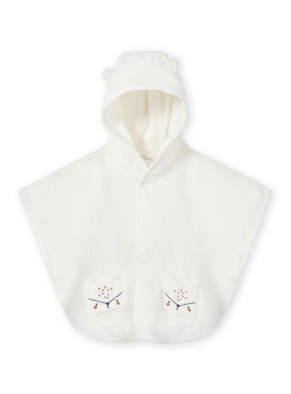 Mantella da bagno con cappuccio motivo volpe nascita unisex MOU1CAP / 21WF4241POI001
