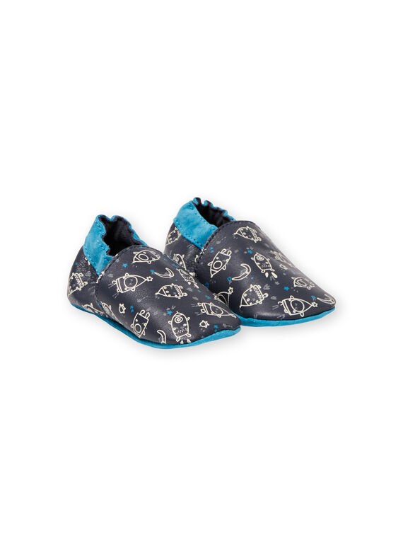 Babbucce navy e azzurre neonato KNGTROUS / 20XK3816D3S070