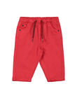 Pantaloni rossi neonato FUJOPAN1 / 19SG1031PANF505