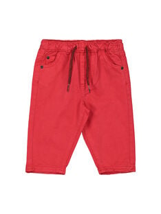 Pantaloni rossi neonato FUJOPAN1 / 19SG1031PANF505
