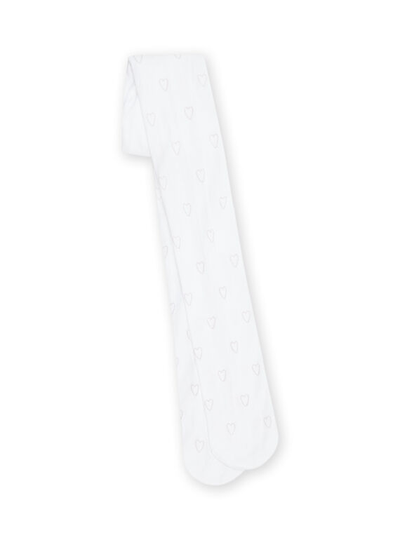 Collant ecrù con stampa cuori RYAJOSCOL1 / 23SI0172COL000