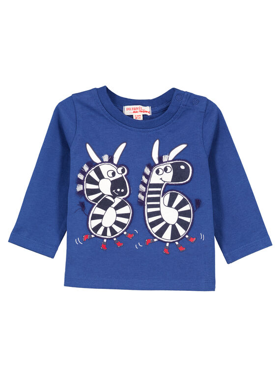T-Shirt Maniche Lunghe Blu GUTRITEE2 / 19WG10J1TMLC221