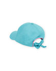 Cappellino blu con motivo delfino in paillettes bambina NYACAP3 / 22SI01C2CHA204