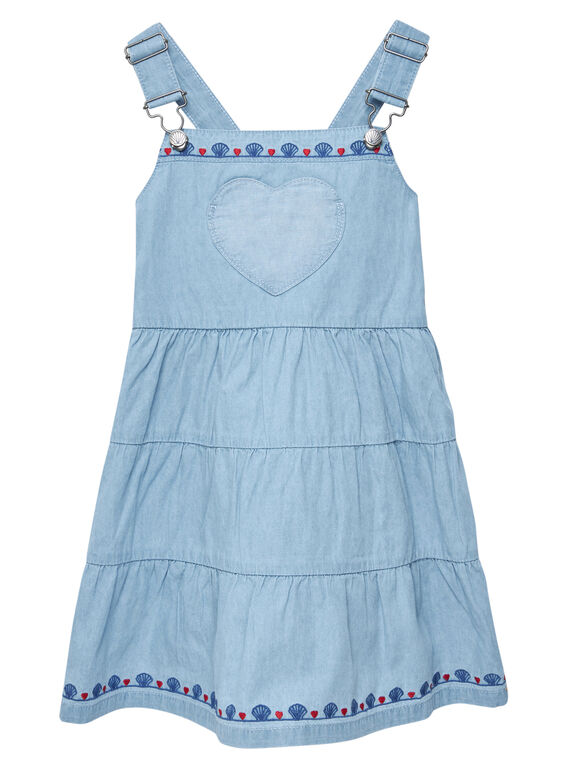 Abito salopette in denim leggero JACEAROB3 / 20S901N1ROB721