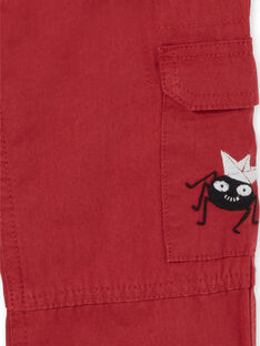 Pantaloni cargo rosso - Bambino LOROUPAN / 21S902K1PANF506