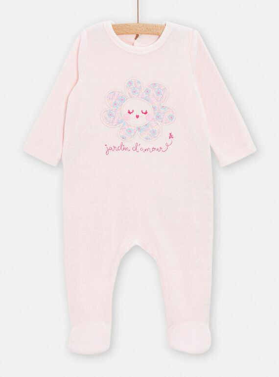 Tutina rosa con stampa sole neonata TEFIGREJAR / 24SH1344GRED322