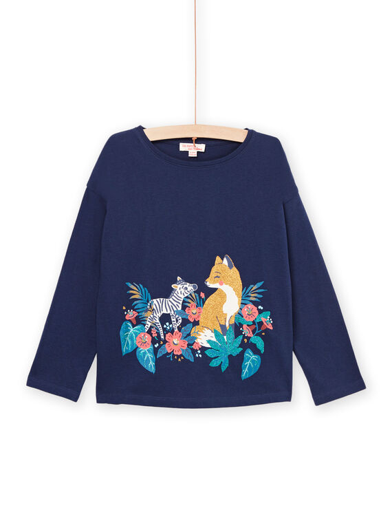 T-shirt a maniche lunghe con stampa volpe e zebrata. PAMENTEE2 / 22W901U3TML713