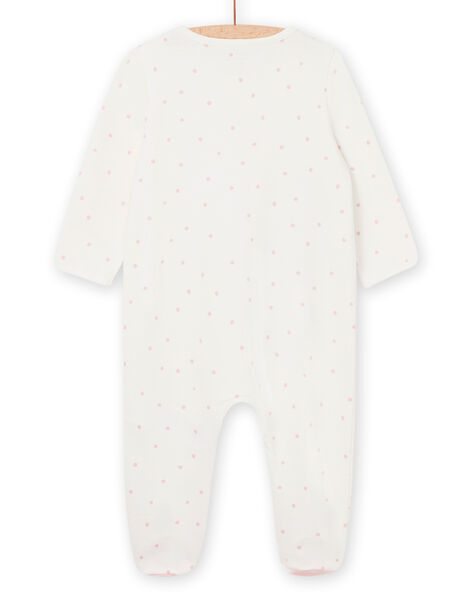 Tutina maniche lunghe con piedi con stampa a pois PEFIGREPAN / 22WH1313GRE001