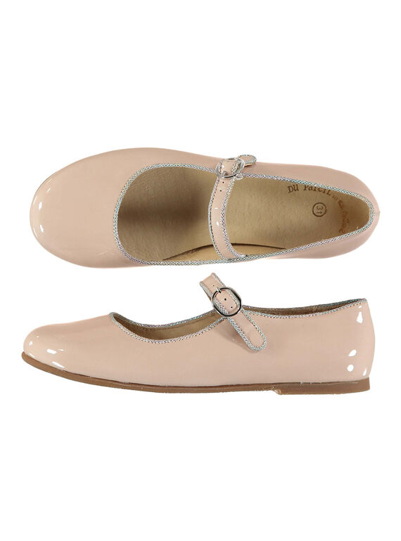 Scarpe baby da città in pelle verniciata bambina FFBABBRIDE3 / 19SK35C5D13301