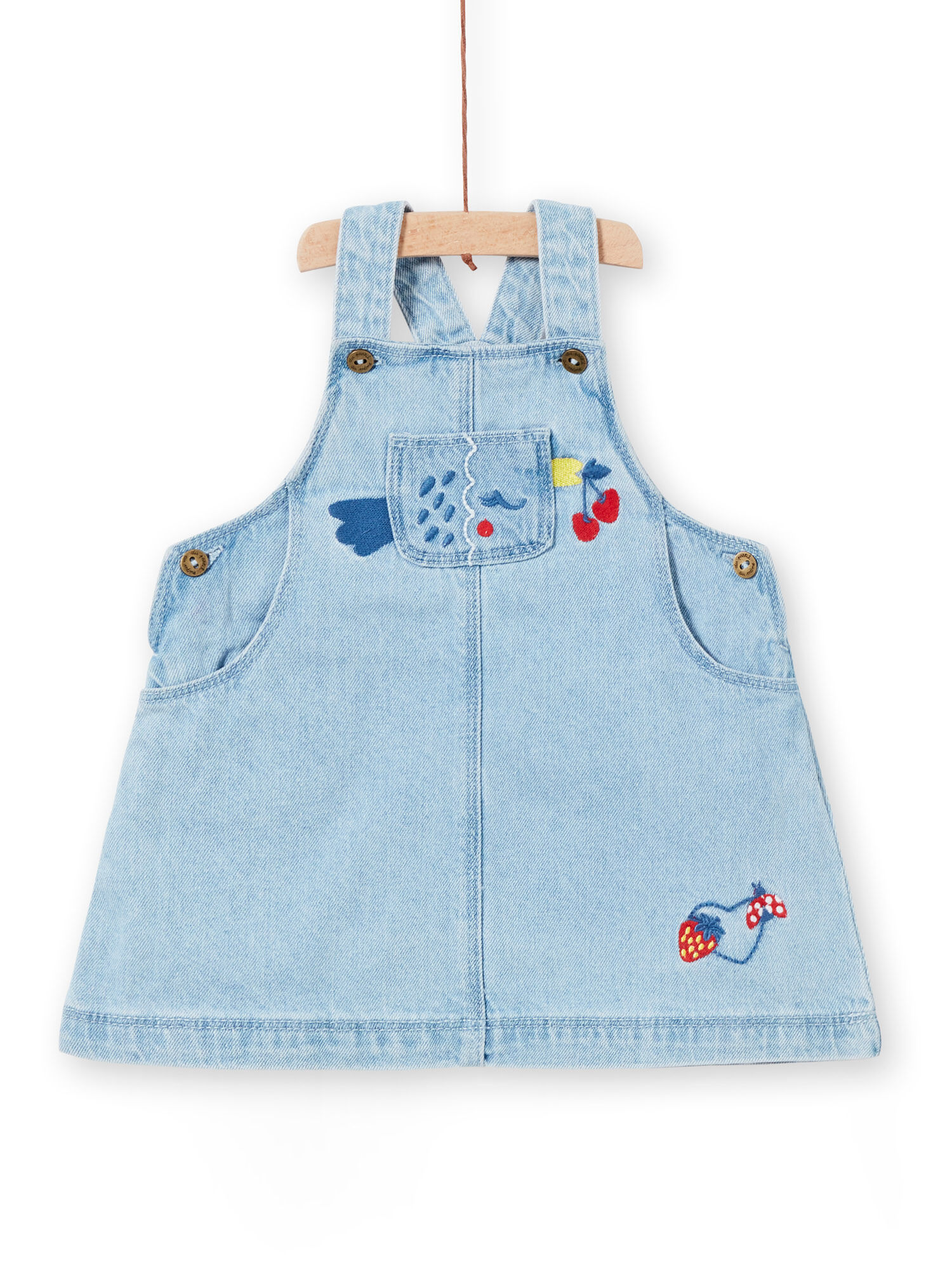 Abito salopette in jeans neonata acquisto online Abito DPAM