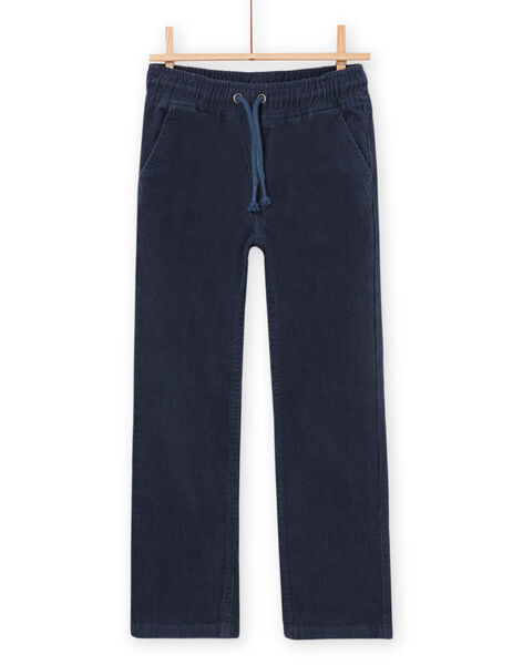 Pantaloni in velluto con elastico in vita PORHUPAN2 / 22W902Q2PAN716