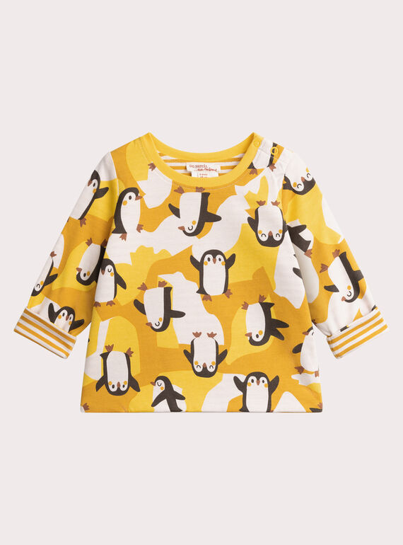 T-shirt reversibile con motivo pinguino per bambino  VUBATEE2 / 24WG10Q1TML009