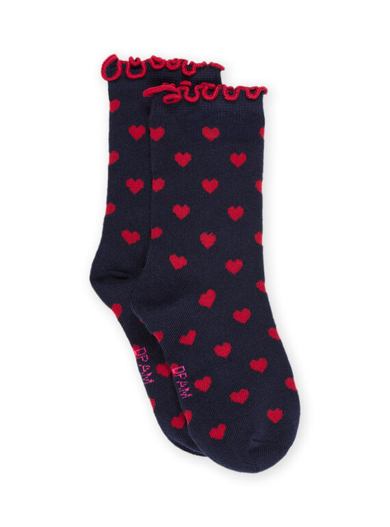 Calze con stampa cuore RYAJOSCHO3A / 23SI017ASOQC205