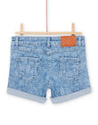 Shorts in jeans con stampa tropicale RAJOSHORT3 / 23S90172SHOP272
