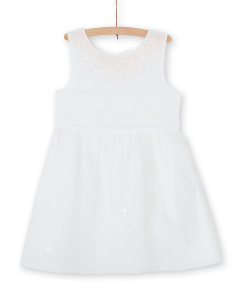 Abito senza maniche bianco con paillettes LAJAUROB2 / 21S901O1ROB000