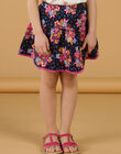 Gonna con volant nera e rosa double face RAJUNJUP2 / 23S901U1JUPC243