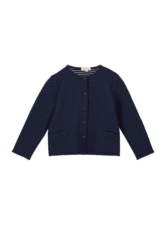 Cardigan felpato glitterato bambina FAJOCAR3 / 19S901Y3D3C070