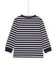 T-shirt a righe maniche lunghe POJOTIRIB1 / 22W902B2TML001