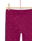Leggings con stampa arcobaleno viola PAJOLEG7 / 22W901C6PANH701