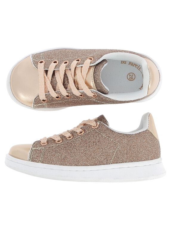 Girls' glitter city trainers DFBASGLIT / 18WK35T6D3F030