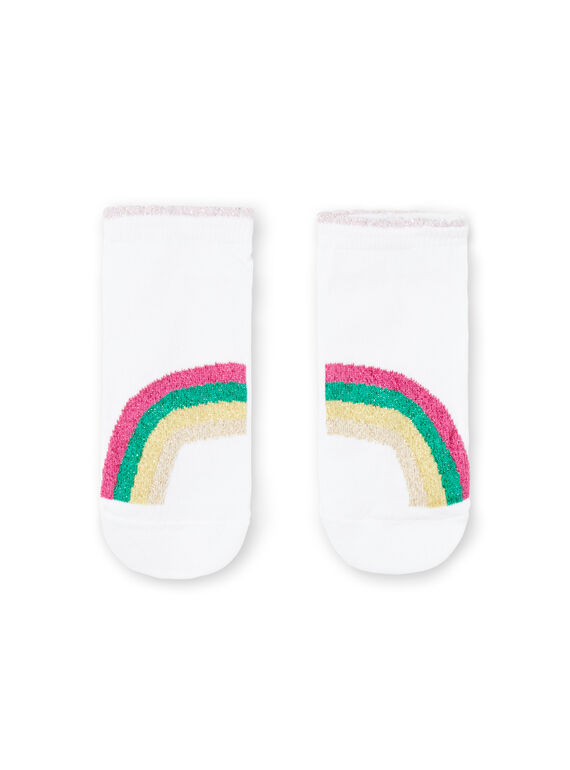 Calze bianche e rosa a pois e cuori bambina JYIMARCHO / 20SI09P1SOQ000