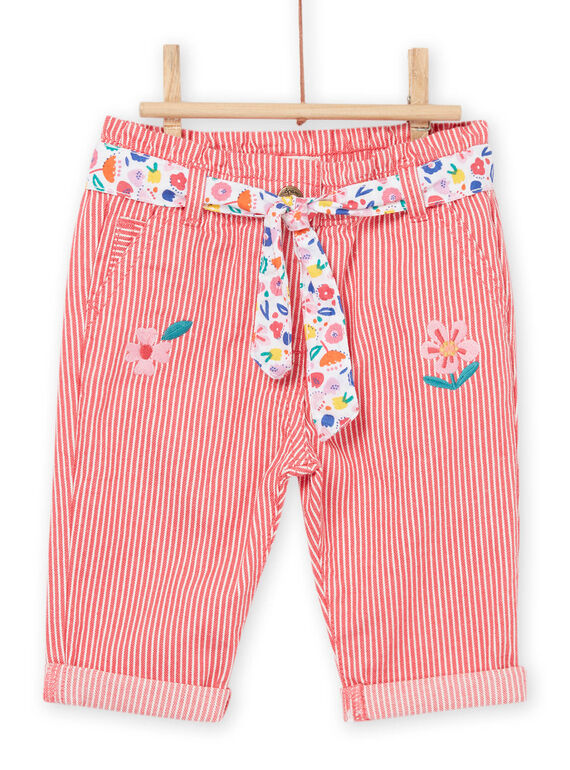Pantaloni a righe con cintura RINAUPAN / 23SG09N1PAN505