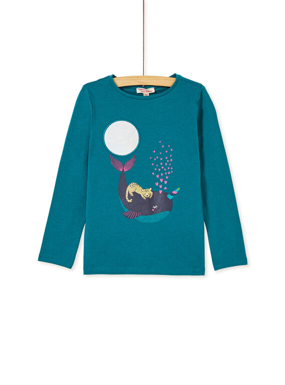 Dark Turquoise T-SHIRT KAECOTEE4 / 20W901H2TMLC217