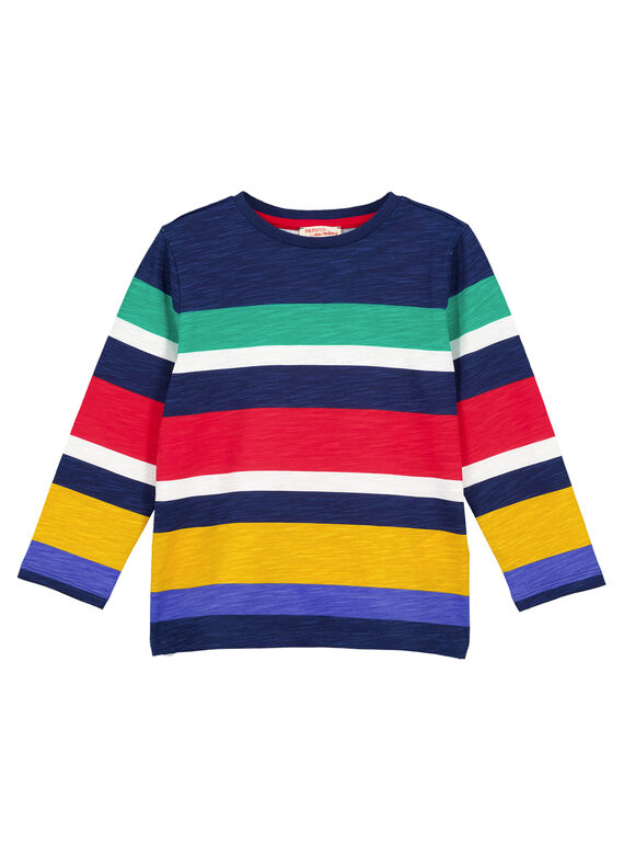 T-shirt a righe maniche lunghe Multicolore GOMUTEE1 / 19W902F1TML070