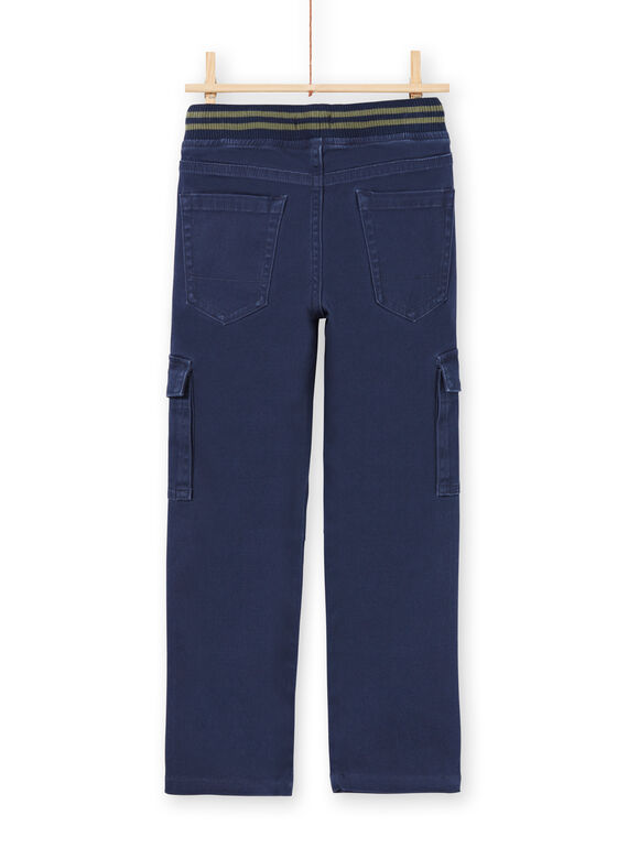 Pantaloni blu scuro bambino MOJOPAMAT1 / 21W90228PAN705