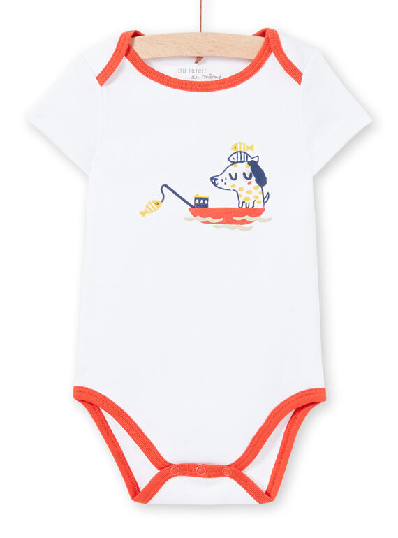 Body bianco con stampa neonato LEGABODMAR / 21SH14G5BDL000