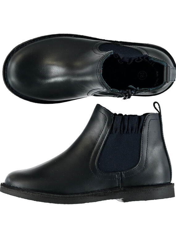 Stivaletti Beatles pelle navy bambina GFBOOTCHE / 19WK35IAD0D070