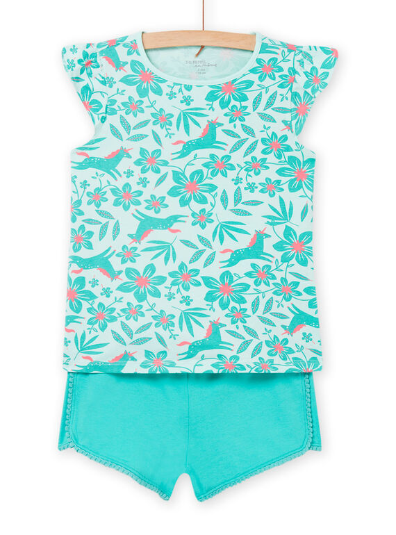 Pigiama blu ghiaccio bambina NEFAPYJBIS / 22SH11HDPYJ219