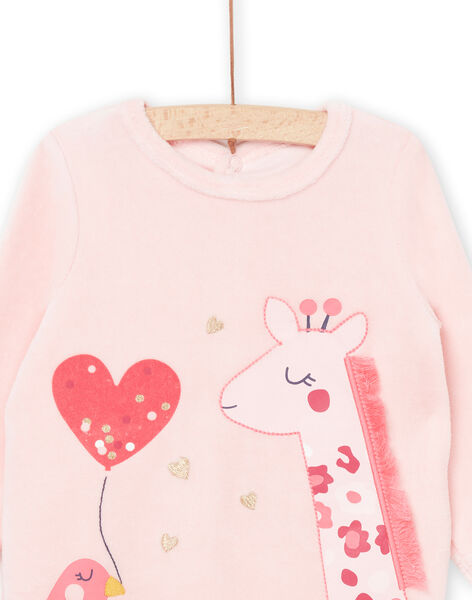 Tutina con motivo giraffa e uccello PEFIGREGIR / 22WH1321GRE309