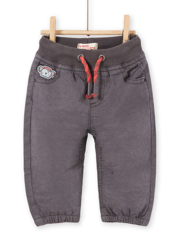Pantaloni grigio scuro scuro neonato LUPOEPAN1 / 21SG10Y2PANJ916