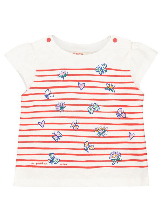 T-shirt maniche corte con stampa neonata FITOTI2 / 19SG09L2TMC000
