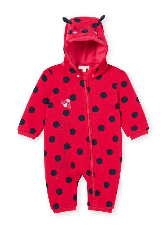 Tutina sacco nanna corredo bambina felpata imbottita motivo coccinella LEFISURCOC / 21SH1311SPYF521