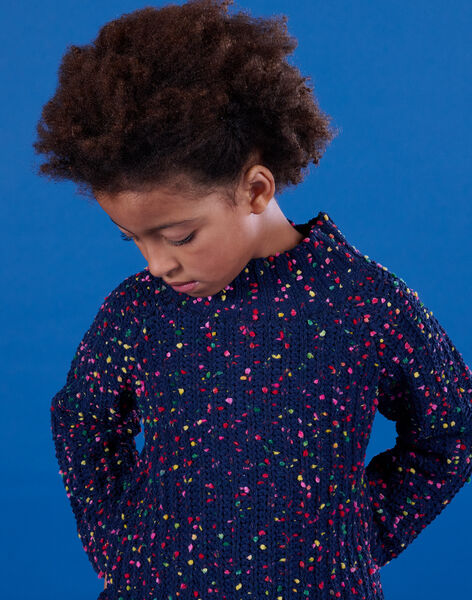 Maglia con maniche lunghe con pompon fantasia PAMUPULL2 / 22W901R2PULC243