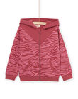 Cardigan con cappuccio con stampa zebra PAJOHAUJOG4 / 22W901D6JGH718