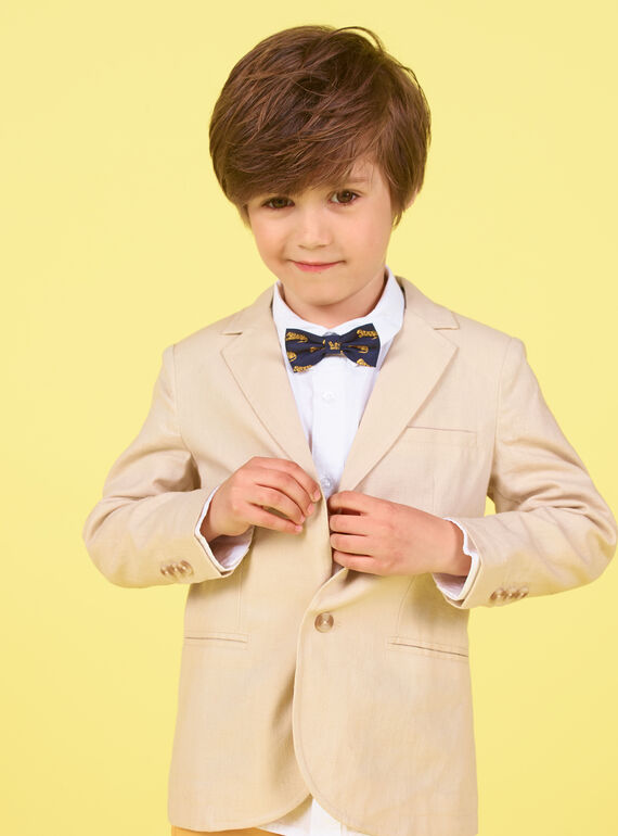 Giacca beige bambino LOJAUVES / 21S902O1VESA014
