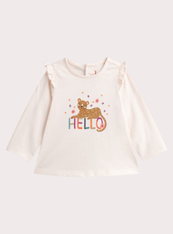 T-shirt con motivo a leopardo per neonata VIKOTEE1 / 24WG0931TML002