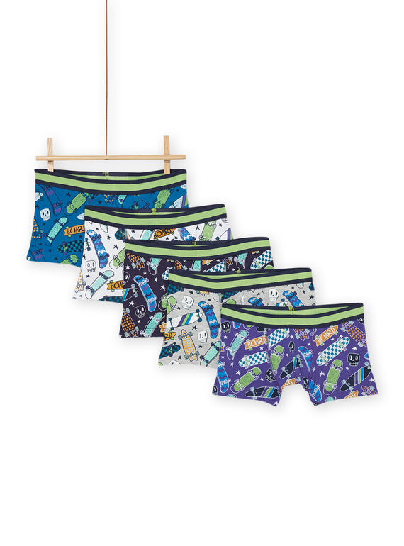Set 5 parigamba con stampa skateboard PEGOBOXSEM2 / 22WH1241BOXC210