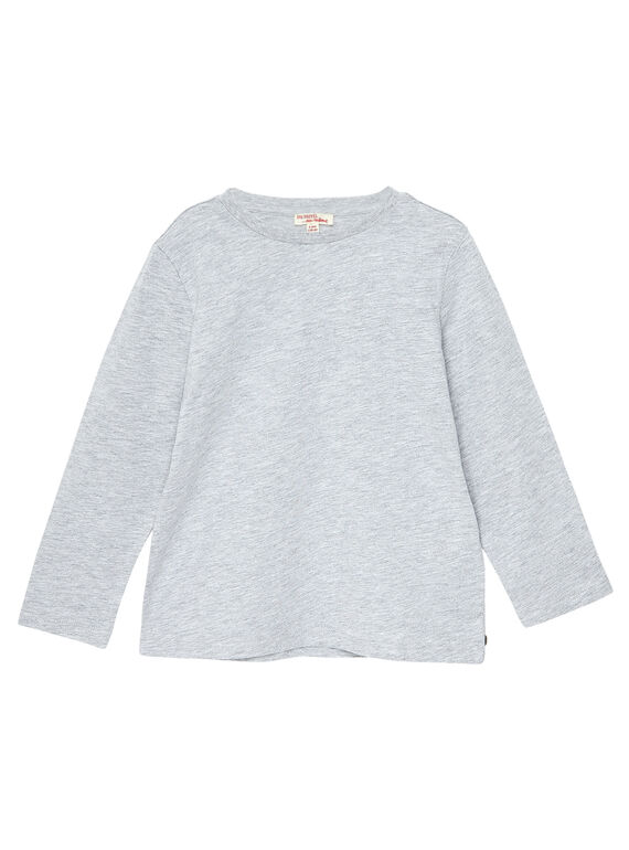 T-shirt maniche lunghe bambino grigio melange JOESTEE3 / 20S90261D32J922