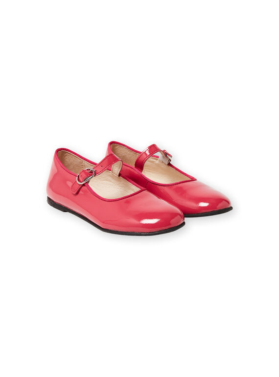 Scarpe baby in vernice rosa bambina LFBABRIDEP / 21KK3532D13304