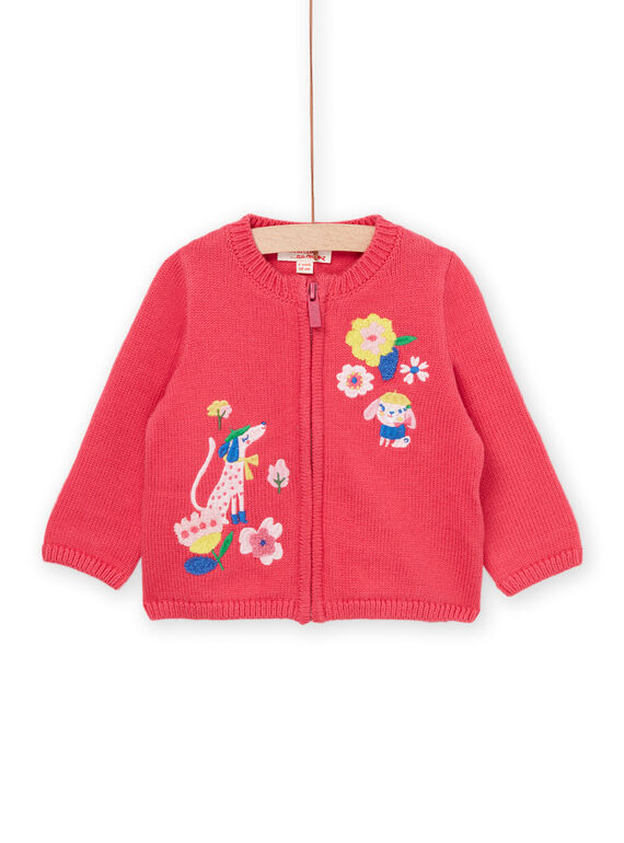 Cardigan con motivo fiori e cani PIMUCAR / 22WG09R1CARD325