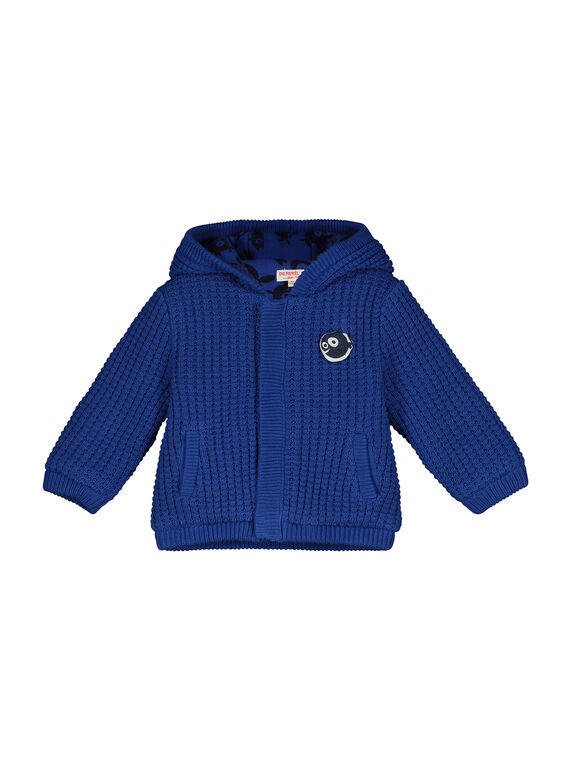 Cardigan con cappuccio neonato FUGROVES1 / 19SG10X1VES703