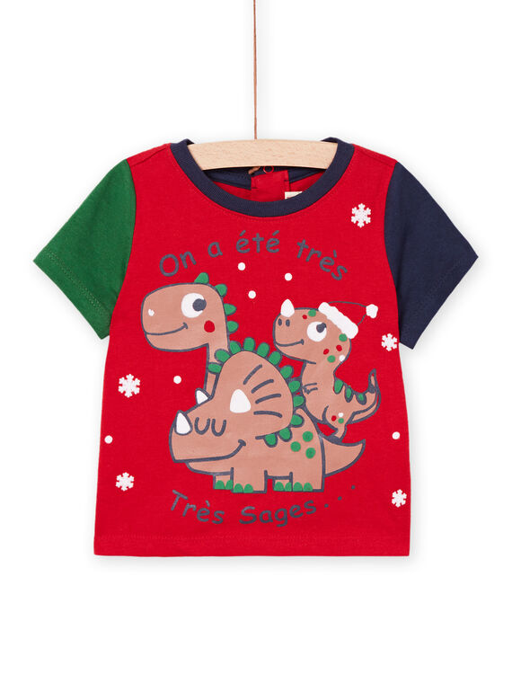 T-shirt natalizia con motivo multitecnica PUNOTEEX / 22WG10V1TMCF504